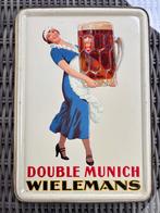 Wielemans Double Munich 1934 Bière Bier Brasserie (SOLD), Verzenden, Zo goed als nieuw, Reclamebord