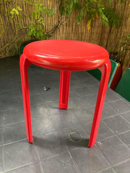 Vintage ‘80 kruk Trix Metalplastica melamine, Huis en Inrichting, Krukjes, Gebruikt, Ophalen