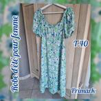 Robe  d'été avec manches 'bleu et vert-Trafic-T.40, Vêtements | Femmes, Taille 38/40 (M), Enlèvement ou Envoi, Primark, Au-dessus du genou