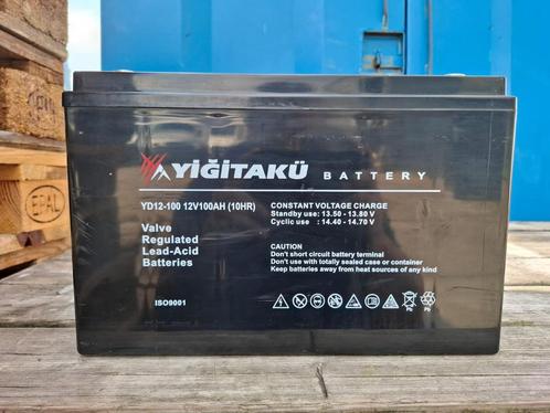 Yigit Aku YD12-100 12V 100Ah Accu/ Batterij Camper Bus Bedri, Caravans en Kamperen, Mobilhome-accessoires, Zo goed als nieuw, Ophalen of Verzenden