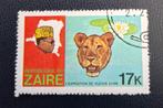 Tampon Zaïre OBP 972, tamponné., Enlèvement ou Envoi, Affranchi