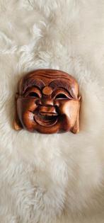 Masker van een lachende Boeddha, hout, zgst, Antiek en Kunst, Ophalen