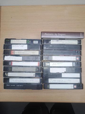 Lot VHS Casettes Kunst 