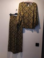 Home dress , " dame blanche "donker groen-goud , 38 ,, Ophalen of Verzenden, Dame blanche, Zo goed als nieuw