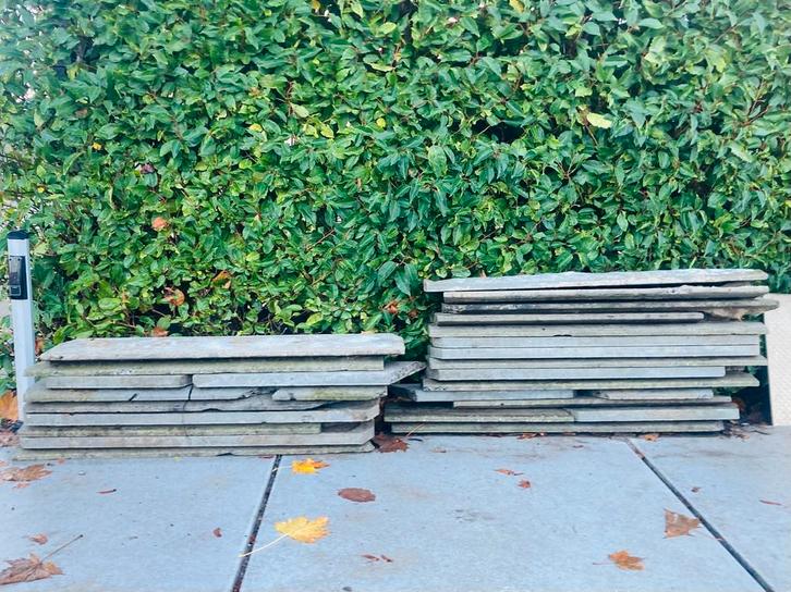 Restje betonnen boordstenen, Tuin en Terras, Bielzen en Borduren, Gebruikt, Border, Beton, Minder dan 25 cm, Ophalen