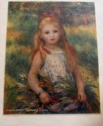 La jeune fille à la Gerbe d'Auguste Renoir - Reproduction, Antiek en Kunst, Ophalen of Verzenden