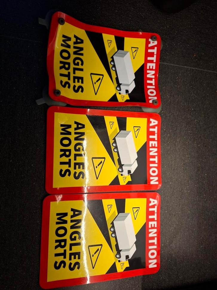 Stickers magnétiques « ANGLES MORTS »., Caravanes & Camping, Camping-car Accessoires, Neuf, Enlèvement ou Envoi
