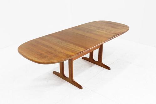 Vintage Glostrup deense ovalen uitschuifbare eettafel tafel, Antiek en Kunst, Antiek | Meubels | Tafels, Ophalen