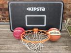 Panneau de basket mural, complet avec 2 ballons, Ophalen, Gebruikt, Bal