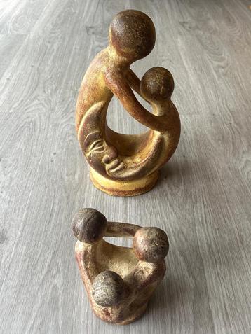 2 Nieuwe Latijns-Amerikaanse terracotta standbeelden - 40€ beschikbaar voor biedingen