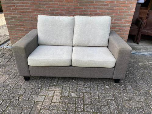 grijs stoffen 2 zits bankje / bank / bankstel / zetel, Huis en Inrichting, Zetels | Zetels en Chaises Longues, Gebruikt, Eenpersoons
