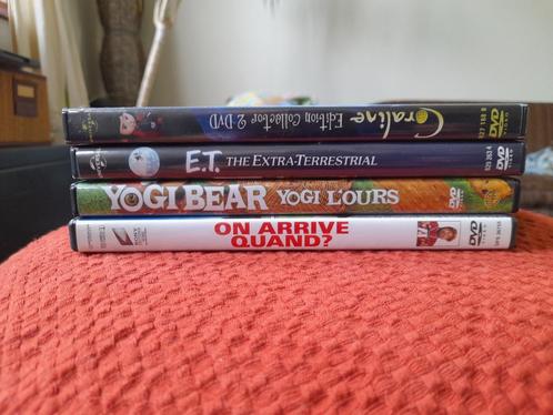 Lot de 4 films sur DVD (Jeunesse, Animation, ...), Cd's en Dvd's, Dvd's | Kinderen en Jeugd, Zo goed als nieuw, Film, Komedie