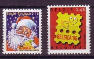 België: 3631/32** "Kerstman en Logo Belgica 2006"