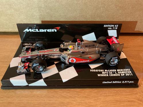 Lewis Hamilton 1:43 Winner Chinese GP 2011 Mclaren MP4-26, Collections, Marques automobiles, Motos & Formules 1, Neuf, ForTwo