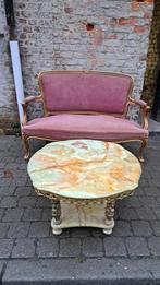 Barokke salontafel van onyx/messing, Antiek en Kunst, Ophalen