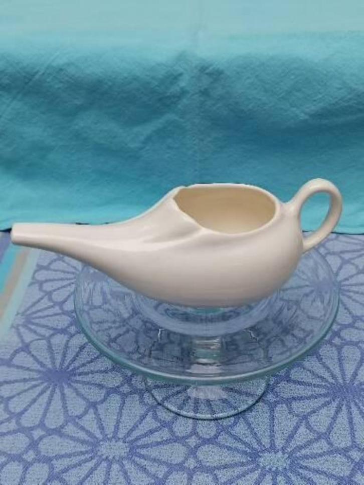Vintage canard de malade Digoin Sarreguemines ca 1930-50 TOP, Antiek en Kunst, Curiosa en Brocante, Ophalen of Verzenden