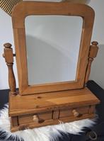 Kaptafel op het aanrecht met psyche-spiegel, Antiek en Kunst, Ophalen of Verzenden, Rechthoekig, Minder dan 50 cm, Minder dan 100 cm