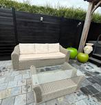 Loungeset : 3-zit met tafeltje, Tuin en Terras, Ophalen, Gebruikt, Loungeset
