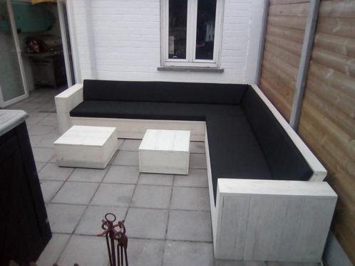Loungebank loungeset tuinset hoekbank loungesofa diningset, Tuin en Terras, Tuinsets en Loungesets, Nieuw, Loungeset, Steigerhout