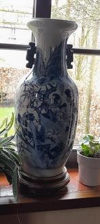 Vase chinois bleu avec socle, Antiquités & Art, Enlèvement ou Envoi