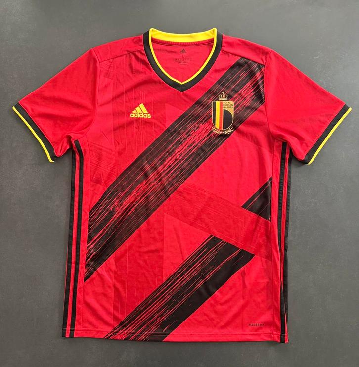 Rode duivels België Euro 2020 - De Bruyne, Sport en Fitness, Voetbal, Zo goed als nieuw, Maat L, Ophalen of Verzenden