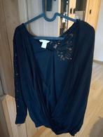 Zwangerschapskleding: zwarte bloes met kant, Kleding | Dames, Zwangerschapskleding, Ophalen of Verzenden, Zo goed als nieuw, Maat 38/40 (M)