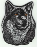Wolf stoffen opstrijk patch embleem #7, Collections, Collections Autre, Envoi, Neuf