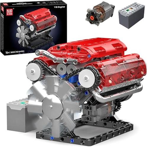 Mould King V8 Motor bouwset SNELLE GRATIS LEVERING, Hobby en Vrije tijd, Modelbouw | Overige, Nieuw, Verzenden