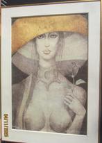 "Lady with a Flower" - Van Tuerenhout Jef, Antiek en Kunst, Ophalen