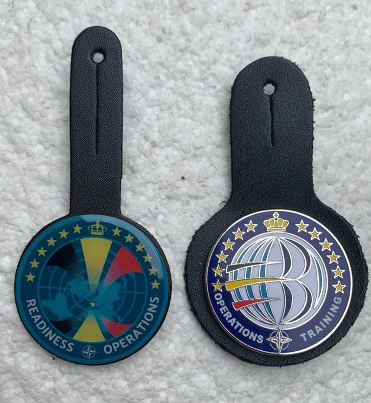 Nato Belgische Borsthangers Readiness Operations Training, Verzamelen, Militaria | Algemeen, Landmacht, Embleem of Badge, Ophalen of Verzenden