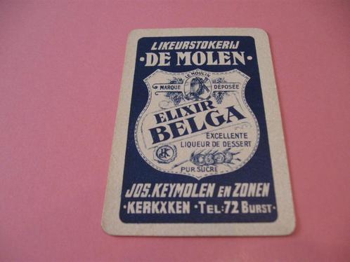 1 oude losse speelkaart Stokerij De Molen , Kerkxken (114), Collections, Cartes à jouer, Jokers & Jeux des sept familles, Comme neuf