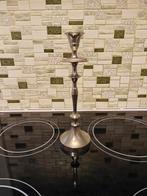 Kandelaar inox, Huis en Inrichting, Woonaccessoires | Kandelaars en Kaarsen, Ophalen of Verzenden, Gebruikt, Grijs, Kandelaar