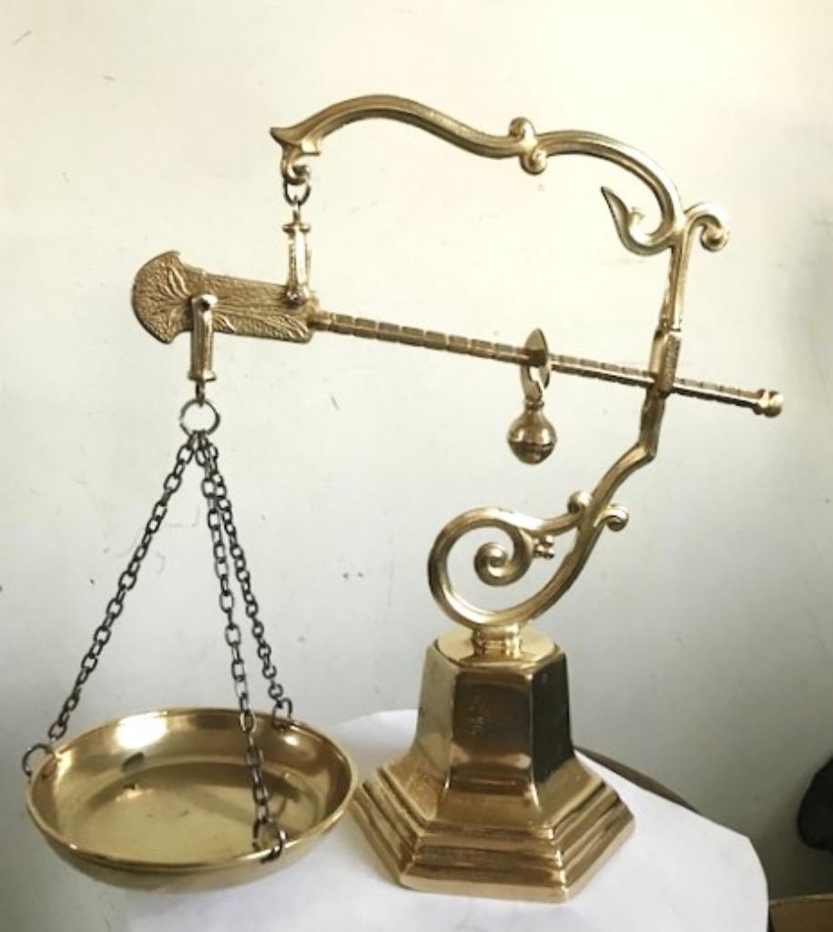 Weegschaal Goud Brons Frankrijk Antiek ✨😍⚡💑🎁🤗😊👌, Antiek en Kunst, Antiek | Brons en Koper, Brons, Ophalen of Verzenden