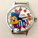 Vintage UMF Ruhla clown met bewegende ogen horloge, Handtassen en Accessoires, Horloges | Kinderen, Ophalen of Verzenden, Gebruikt