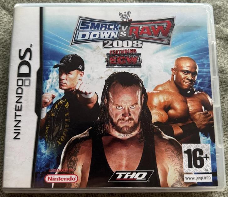 WWE Smackdown vs Raw 2008 [DS], Games en Spelcomputers, Games | Nintendo DS, Gebruikt, Vechten, 1 speler, Vanaf 16 jaar, Ophalen of Verzenden