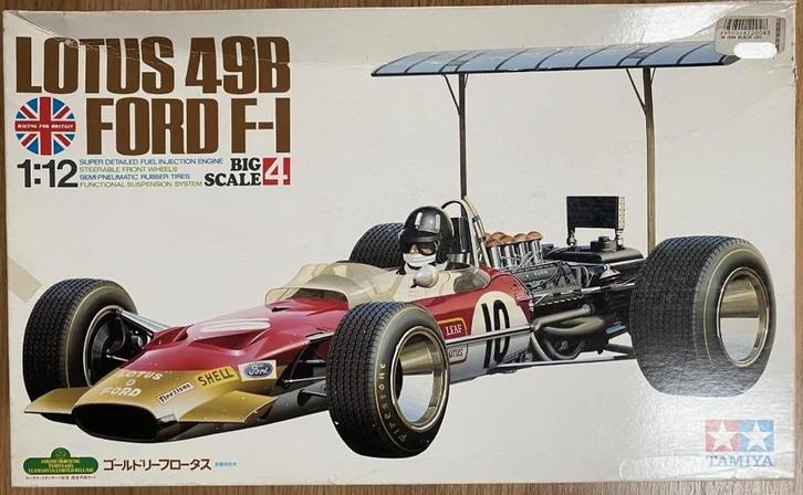 Lotus 49B Ford F1 Graham Hill Schaal 1:12, Hobby en Vrije tijd, Modelbouw | Auto's en Voertuigen, Nieuw, Auto, Groter dan 1:32