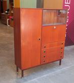 Dressoir Vintage Highboard Secretary Combineurop 1960's, Huis en Inrichting, Ophalen, Zo goed als nieuw