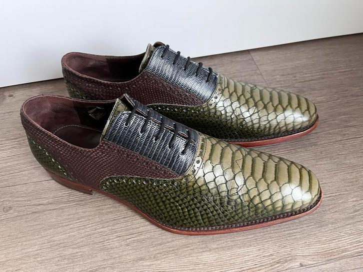 Floris van Bommel herenschoenen 7.5 / 41.5 weinig gedragen, Kleding | Heren, Schoenen, Zo goed als nieuw, Veterschoenen, Overige kleuren