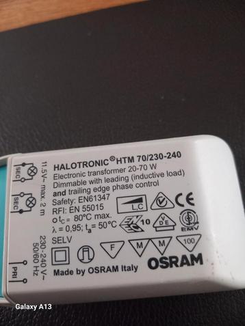 Osram elektronische transfo 20w-70w /220v , 12stuks beschikbaar voor biedingen