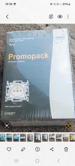 Prise niko promopack  avec broche de terre encastrable crème, Ophalen