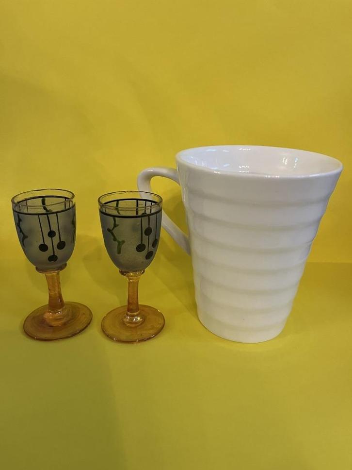 kleine glaasjes, Collections, Verres & Petits Verres, Comme neuf, Verres et Verres à shot, Enlèvement