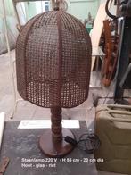 Tafellamp, Ophalen of Verzenden, Zo goed als nieuw, Hout, 50 tot 75 cm