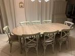 Versailles tafel in weathered oak 230x110 cm, Ophalen, 100 tot 150 cm, Eikenhout, 200 cm of meer