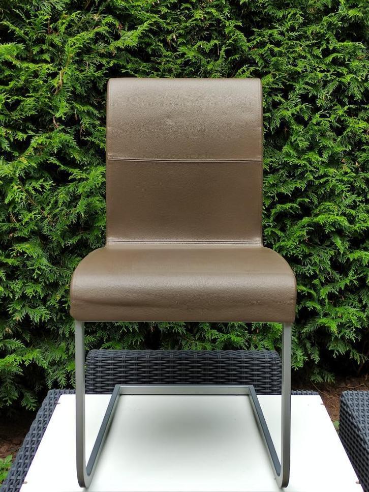 Sledestoel Kunstleer 46(B) x50(D) x88,5(H) cm, Huis en Inrichting, Stoelen, Gebruikt, Eén, Metaal, Overige materialen, Overige kleuren