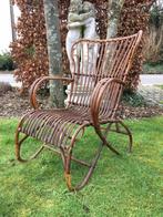 Vintage rotan relax stoel, Ophalen, Gebruikt, Rotan