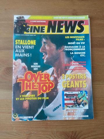 Magazines Ciné -News + poster (Rare) Stallone Over the top., Enlèvement
