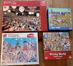 Lot de 4 puzzles à vendre - complets, Ophalen of Verzenden