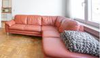 Lederen hoekzetel, Huis en Inrichting, Ophalen, Gebruikt, Leer