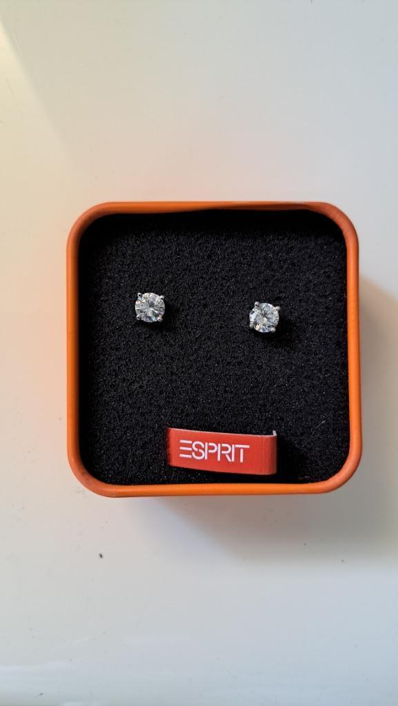 boucles d'oreilles Esprit, Bijoux, Sacs & Beauté, Boucles d'oreilles, Enlèvement ou Envoi, Blanc, Argent, Neuf