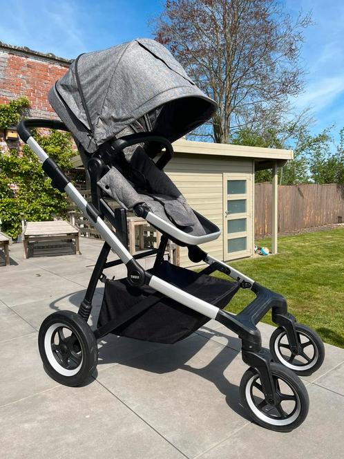 Thule Sleek kinderwagen grijs, met veel extra’s, Kinderen en Baby's, Kinderwagens en Combinaties, Gebruikt, Combiwagen, Overige merken